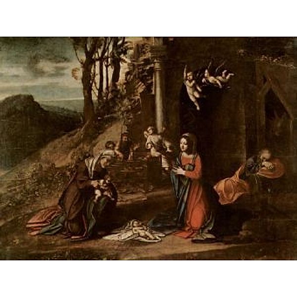 Correggio - Christi Geburt, mit Hl. Elisabeth und Johannes dem Täufer sowie schlafenden Josef - 2.000 Teile (Puzzle)