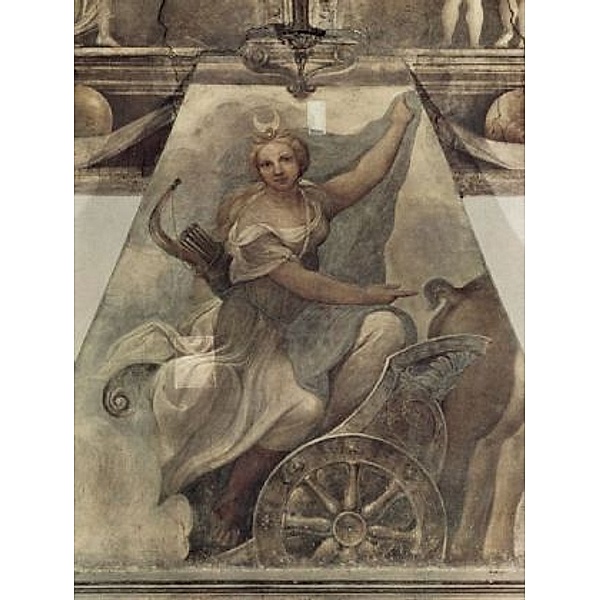 Correggio - Fresko im Nonnekloser San Paolo in Parma, Szene am Kamin: Diana im Wagen - 100 Teile (Puzzle)