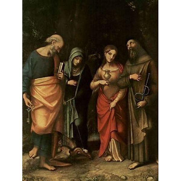 Correggio - Vier Heilige, von links: Hl. Petrus, Hl. Martha, Hl. Maria Magdalena, Hl. Leonhard - 200 Teile (Puzzle)