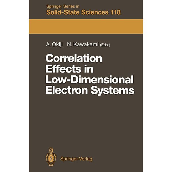 Correlation Effects in Low-Dimensional Electron Systems / Springer Series in Solid-State Sciences Bd.118