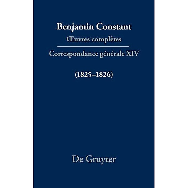 Correspondance générale 1825-1826