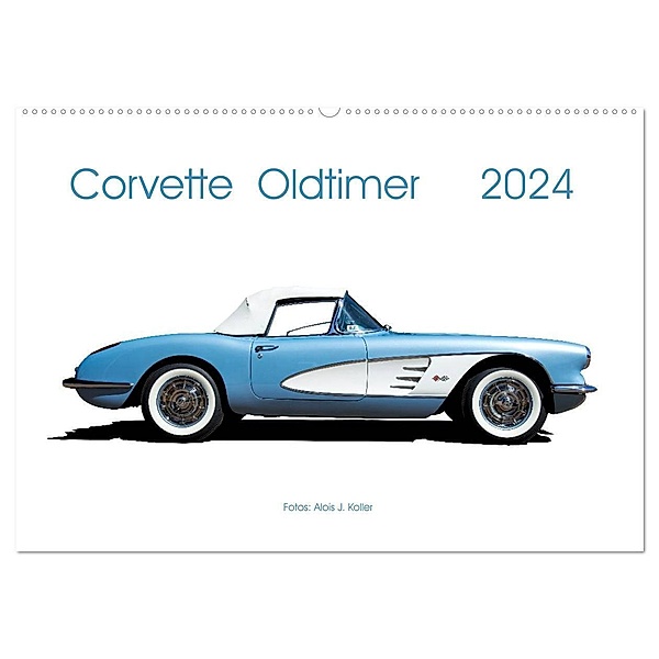 Corvette Oldtimer 2024 (Wandkalender 2024 DIN A2 quer), CALVENDO Monatskalender, Alois J. Koller