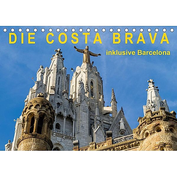 Costa Brava - inklusive Barcelona (Tischkalender 2021 DIN A5 quer), Enrico Caccia