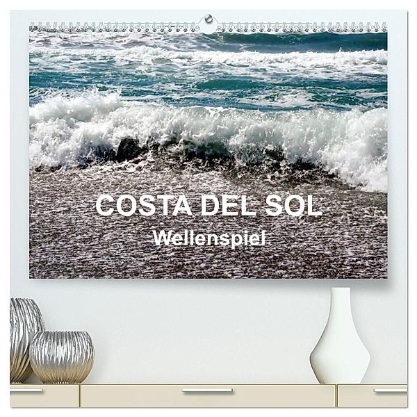 COSTA DEL SOL - Wellenspiel (hochwertiger Premium Wandkalender 2024 DIN A2 quer), Kunstdruck in Hochglanz, Art-Motiva