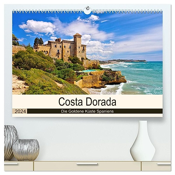 Costa Dorada - Die Goldene Küste Spaniens (hochwertiger Premium Wandkalender 2024 DIN A2 quer), Kunstdruck in Hochglanz, LianeM