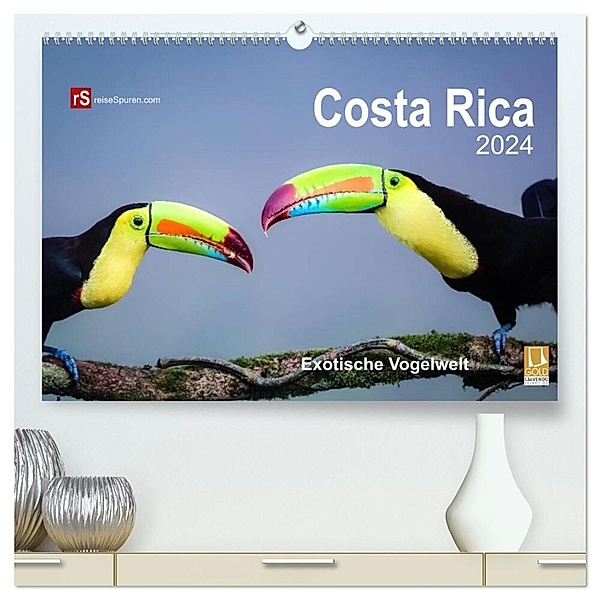 Costa Rica 2024 Exotische Vogelwelt (hochwertiger Premium Wandkalender 2024 DIN A2 quer), Kunstdruck in Hochglanz, Uwe Bergwitz
