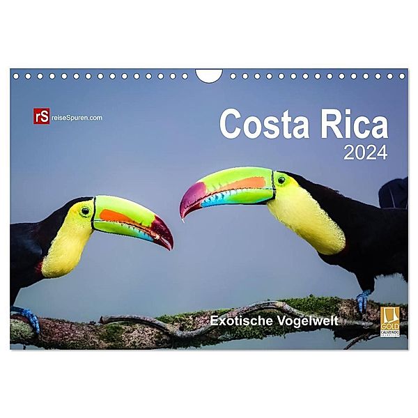 Costa Rica 2024 Exotische Vogelwelt (Wandkalender 2024 DIN A4 quer), CALVENDO Monatskalender, Uwe Bergwitz