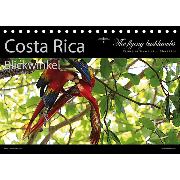 Costa Rica Blickwinkel 2023 (Tischkalender 2023 DIN A5 quer), The flying bushhawks