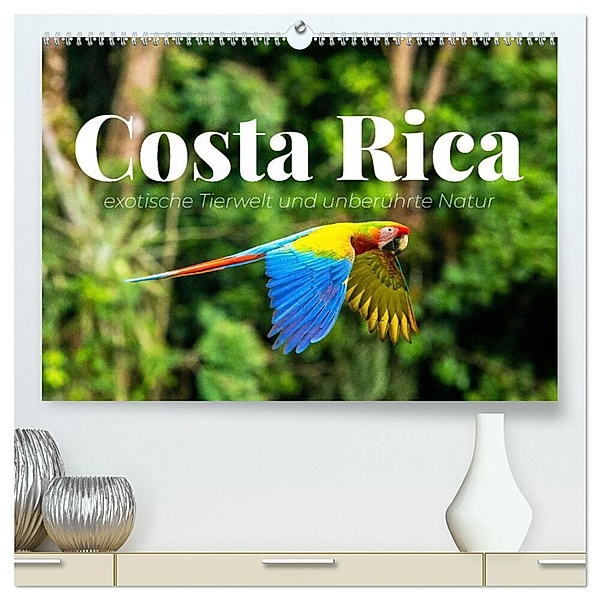 Costa Rica - exotische Tierwelt und unberührte Natur (hochwertiger Premium Wandkalender 2024 DIN A2 quer), Kunstdruck in Hochglanz, Happy Monkey