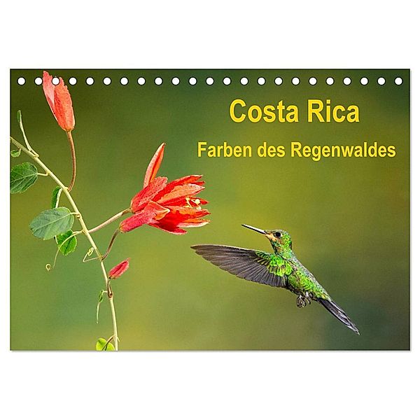 Costa Rica - Farben des Regenwaldes (Tischkalender 2024 DIN A5 quer), CALVENDO Monatskalender, Akrema-Photography