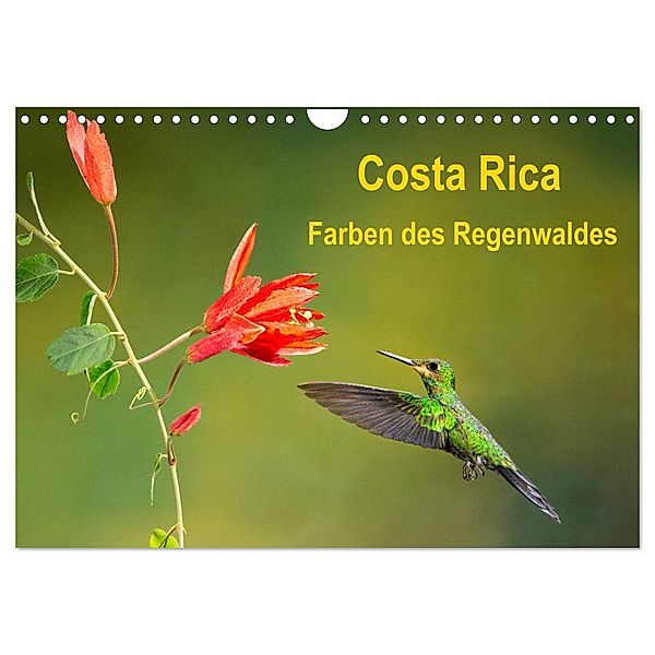 Costa Rica - Farben des Regenwaldes (Wandkalender 2024 DIN A4 quer), CALVENDO Monatskalender, Akrema-Photography