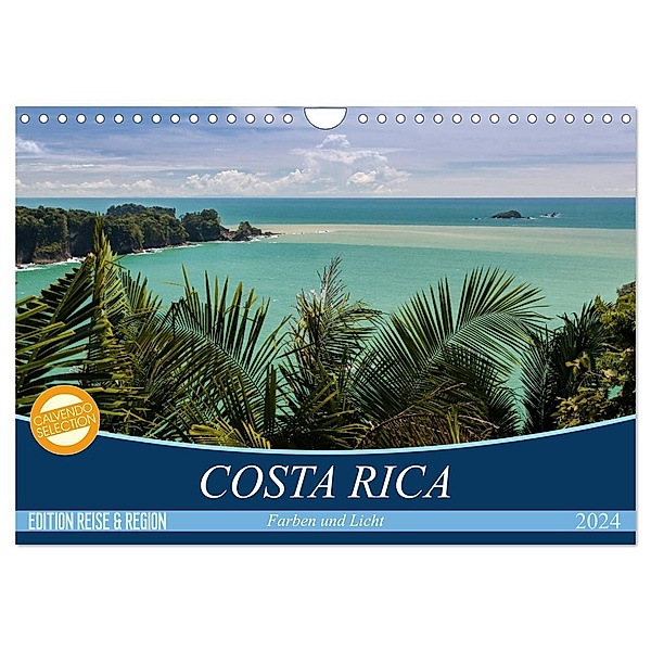 COSTA RICA Farben und Licht (Wandkalender 2024 DIN A4 quer), CALVENDO Monatskalender, Thomas Gerber