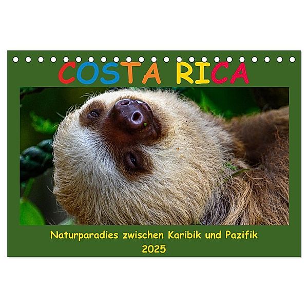 Costa Rica - Naturparadies zwischen Karibik und Pazifik (Tischkalender 2025 DIN A5 quer), CALVENDO Monatskalender, Calvendo, Ralf Schwertle