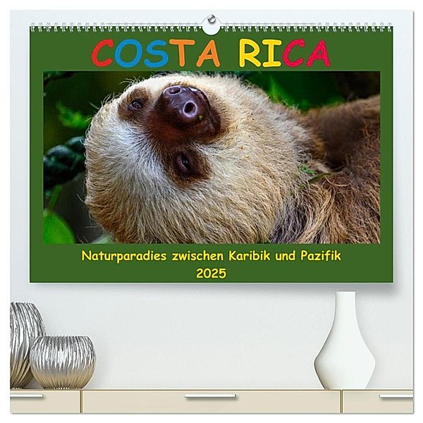 Costa Rica - Naturparadies zwischen Karibik und Pazifik (hochwertiger Premium Wandkalender 2025 DIN A2 quer), Kunstdruck in Hochglanz, Calvendo, Ralf Schwertle