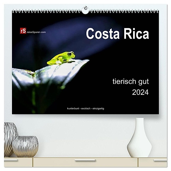 Costa Rica tierisch gut 2024 (hochwertiger Premium Wandkalender 2024 DIN A2 quer), Kunstdruck in Hochglanz, Uwe Bergwitz