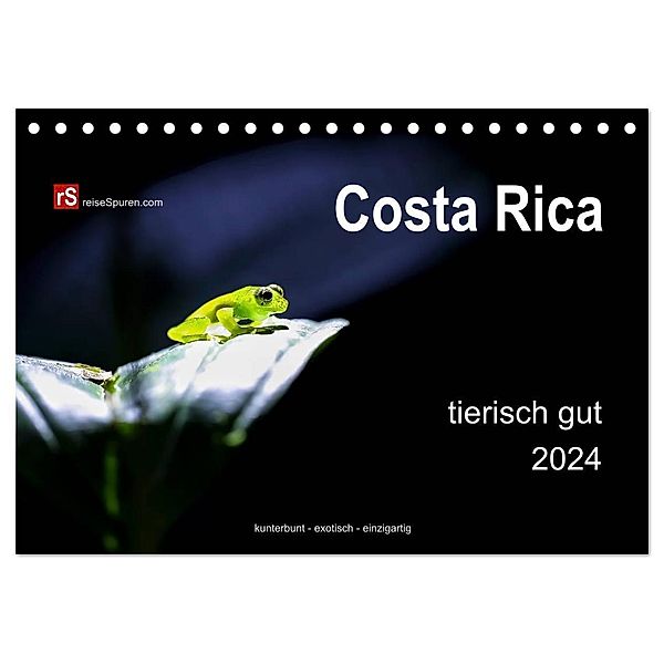 Costa Rica tierisch gut 2024 (Tischkalender 2024 DIN A5 quer), CALVENDO Monatskalender, Uwe Bergwitz