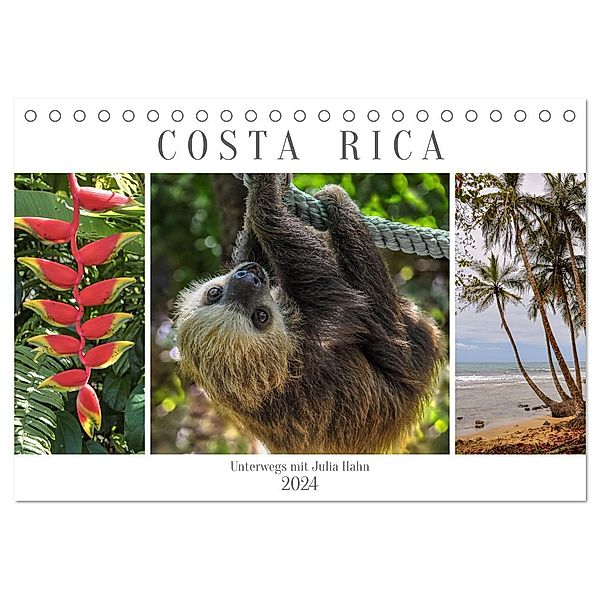 Costa Rica - unterwegs mit Julia Hahn (Tischkalender 2024 DIN A5 quer), CALVENDO Monatskalender, Julia Hahn