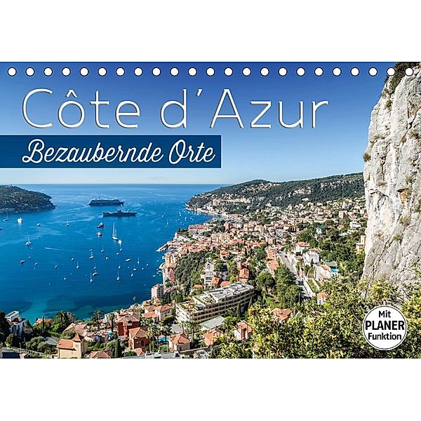 CÔTE D'AZUR Bezaubernde Orte (Tischkalender 2021 DIN A5 quer), Melanie Viola