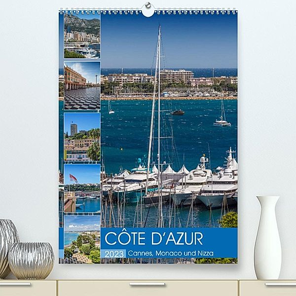 CÔTE D'AZUR Cannes, Monaco und Nizza (Premium, hochwertiger DIN A2 Wandkalender 2023, Kunstdruck in Hochglanz), Melanie Viola
