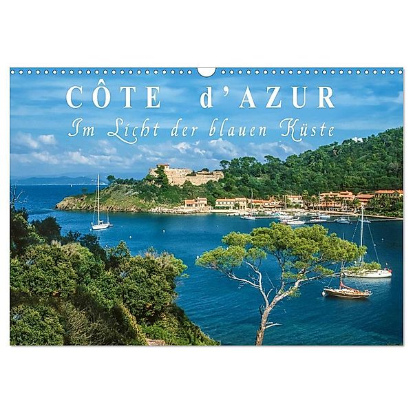 Cote d'Azur - Im Licht der blauen Küste (Wandkalender 2024 DIN A3 quer), CALVENDO Monatskalender, Christian Müringer