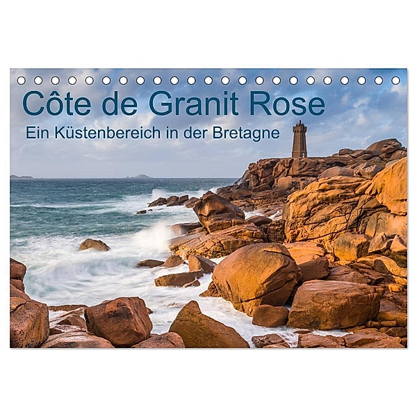 Côte de Granit Rose - Ein Küstenbereich in der Bretagne (Tischkalender 2024 DIN A5 quer), CALVENDO Monatskalender, Klaus Hoffmann