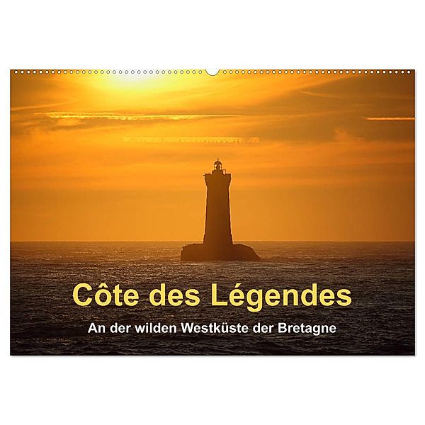 Côte des Légendes An der wilden Westküste der Bretagne (Wandkalender 2024 DIN A2 quer), CALVENDO Monatskalender, Etienne Benoît