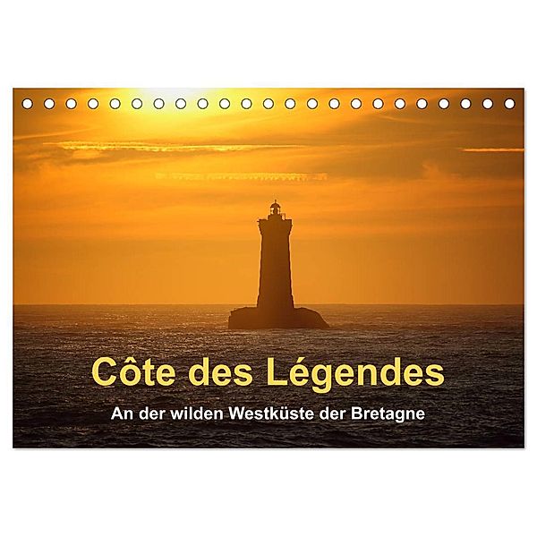 Côte des Légendes An der wilden Westküste der Bretagne (Tischkalender 2024 DIN A5 quer), CALVENDO Monatskalender, Etienne Benoît