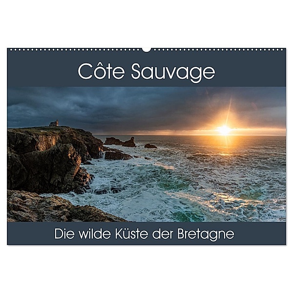 Côte Sauvage - Die wilde Küste der Bretagne (Wandkalender 2024 DIN A2 quer), CALVENDO Monatskalender, Thomas Gerber