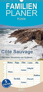 Côte Sauvage - Die wilde Westküste von Quiberon - Familienplaner hoch (Wandkalender 2021 , 21 cm x 45 cm, hoch) - Kalender - Etienne Benoît,