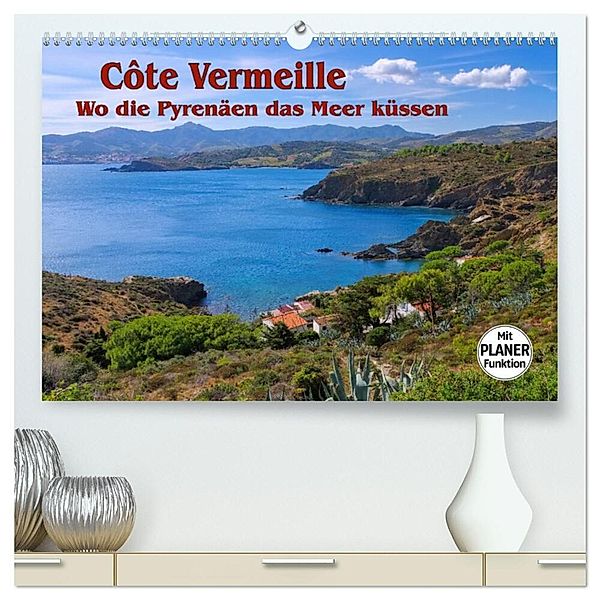 Cote Vermeille - Wo die Pyrenäen das Meer küssen (hochwertiger Premium Wandkalender 2024 DIN A2 quer), Kunstdruck in Hochglanz, LianeM