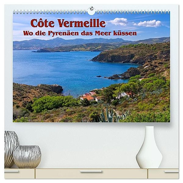 Cote Vermeille - Wo die Pyrenäen das Meer küssen (hochwertiger Premium Wandkalender 2024 DIN A2 quer), Kunstdruck in Hochglanz, LianeM