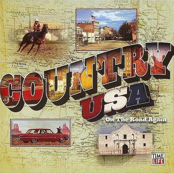 Country USA - On The Road Again, 2 CDs, Johnny Cash, Charley Pride, Willie Nelson, Glen Campbell, Waylon Jennings