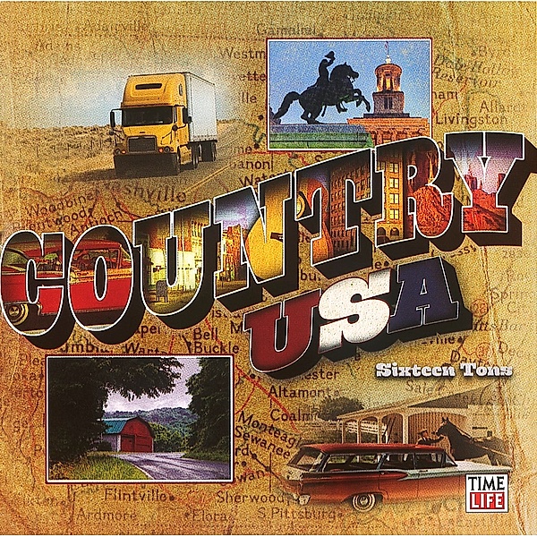 Country USA - Sixteen Tons, 2 CDs, Johnny Cash, Kenny Rogers, Elvis Presley, Bobbie Gentry