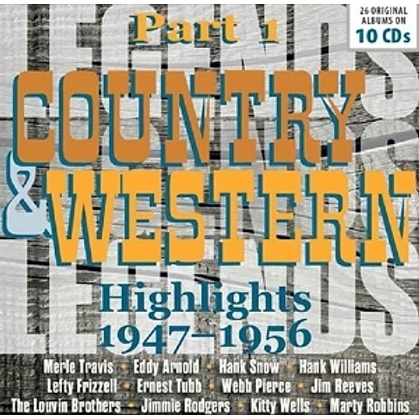 Country & Western-Highlights 1947-1956, Diverse Interpreten