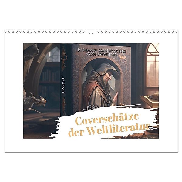 Coverschätze der Weltliteratur (Wandkalender 2024 DIN A3 quer), CALVENDO Monatskalender, Silvia Siebler-Ferry