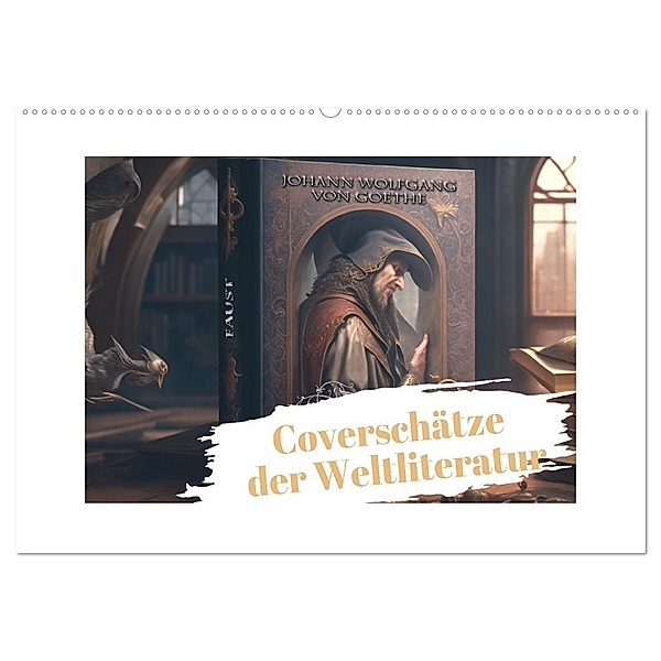 Coverschätze der Weltliteratur (Wandkalender 2024 DIN A2 quer), CALVENDO Monatskalender, Silvia Siebler-Ferry