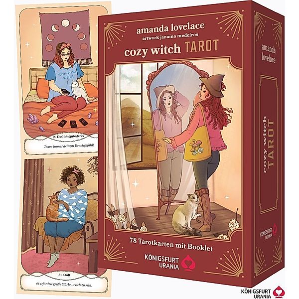 Cozy Witch Tarot - DAS Tarot für alle jungen Hexen!, m. 1 Buch, m. 78 Beilage, 2 Teile, Amanda Lovelace