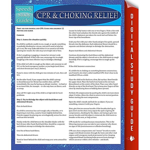 CPR & Choking Relief / Dot EDU, Speedy Publishing