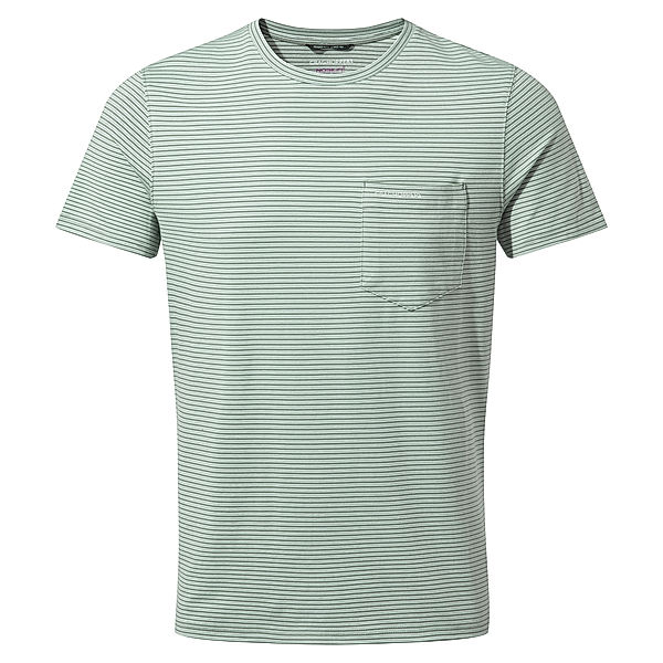 Craghoppers CRAGHOPPERS NosiLife Ina T-Shirt, Sage Stripe (Grösse: 52)