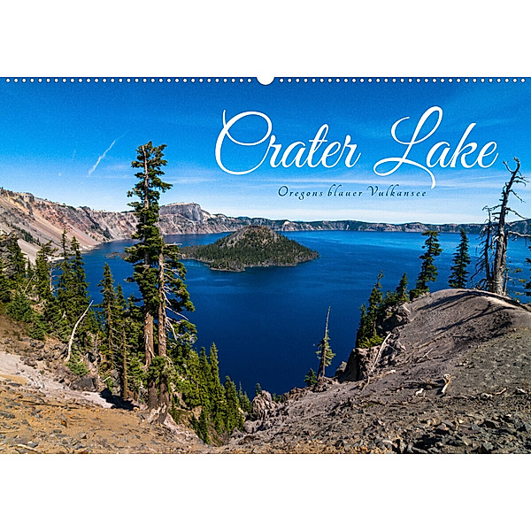 Crater Lake - Oregons blauer Vulkansee (Wandkalender 2023 DIN A2 quer), Reiner Pechmann