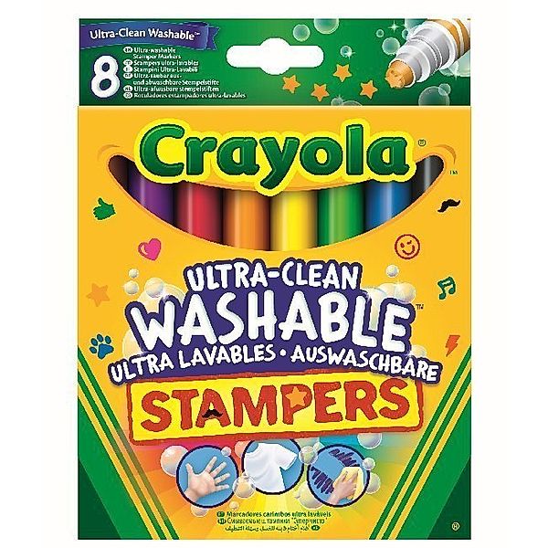 Goliath Toys, Crayola Crayola 8 Ultra-Clean auswaschbare Mini Stempel