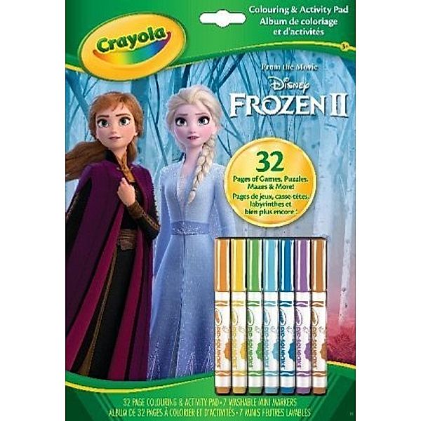 Crayola Frozen 2 - Ausmal- und Beschäftigungsbogen