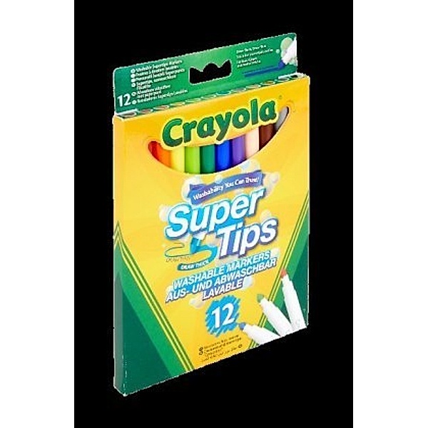 Crayola Supertips Filzstifte, 12er-Set