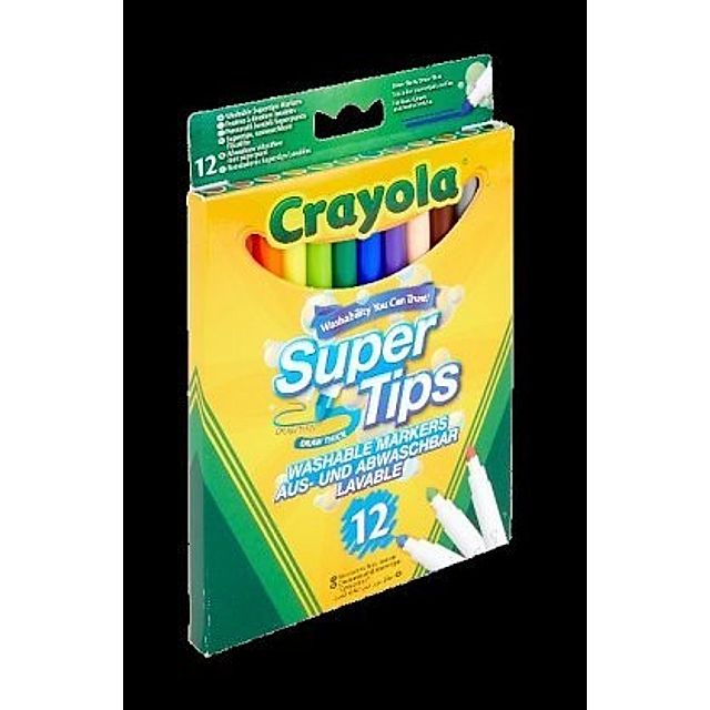 Crayola Supertips Filzstifte, 12er-Set bestellen | Weltbild.de