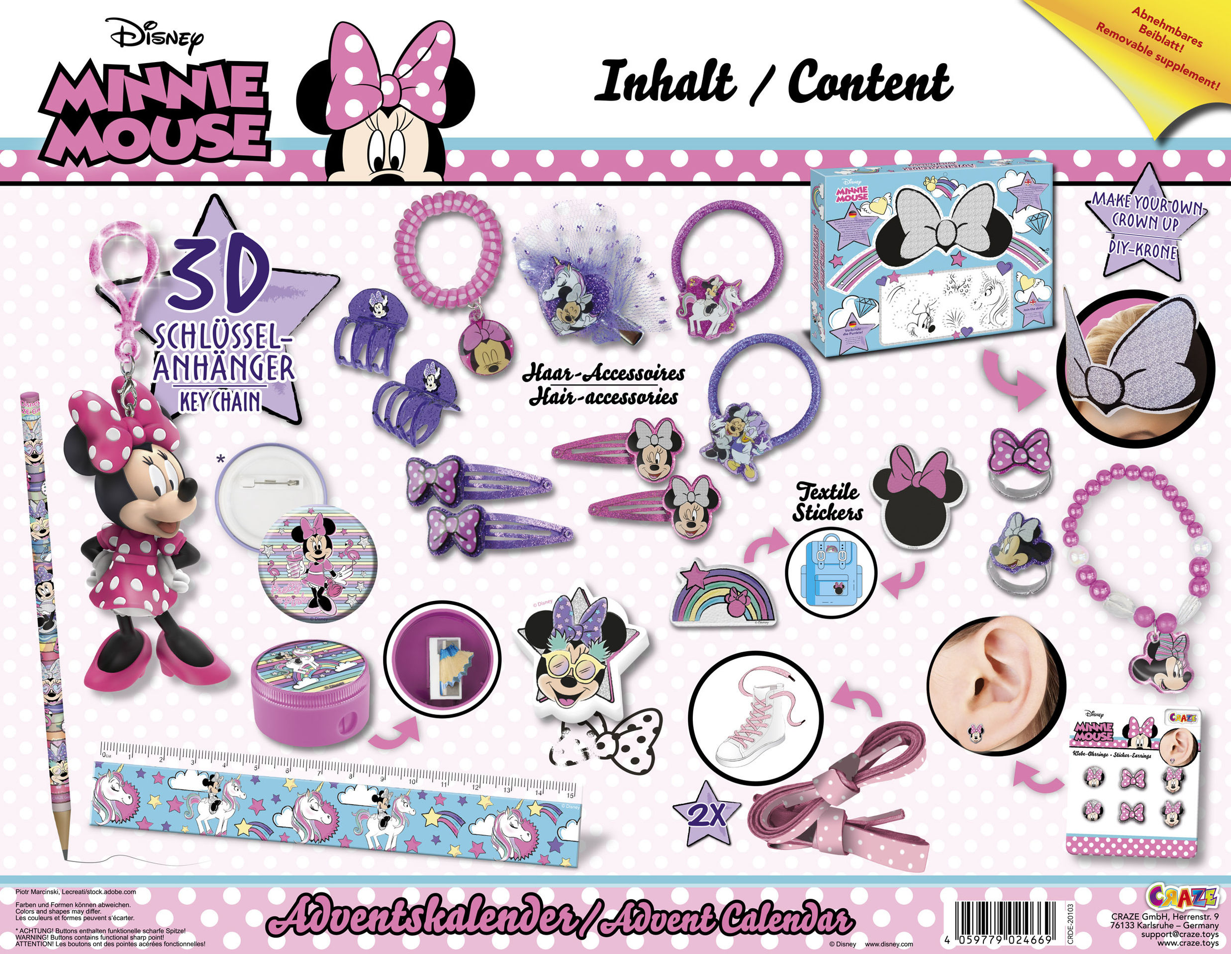 Minnie Mouse Spielwaren Adventskalender – MyGeekStore - Geschenke, Gadgets  nicht nur für Nerds!
