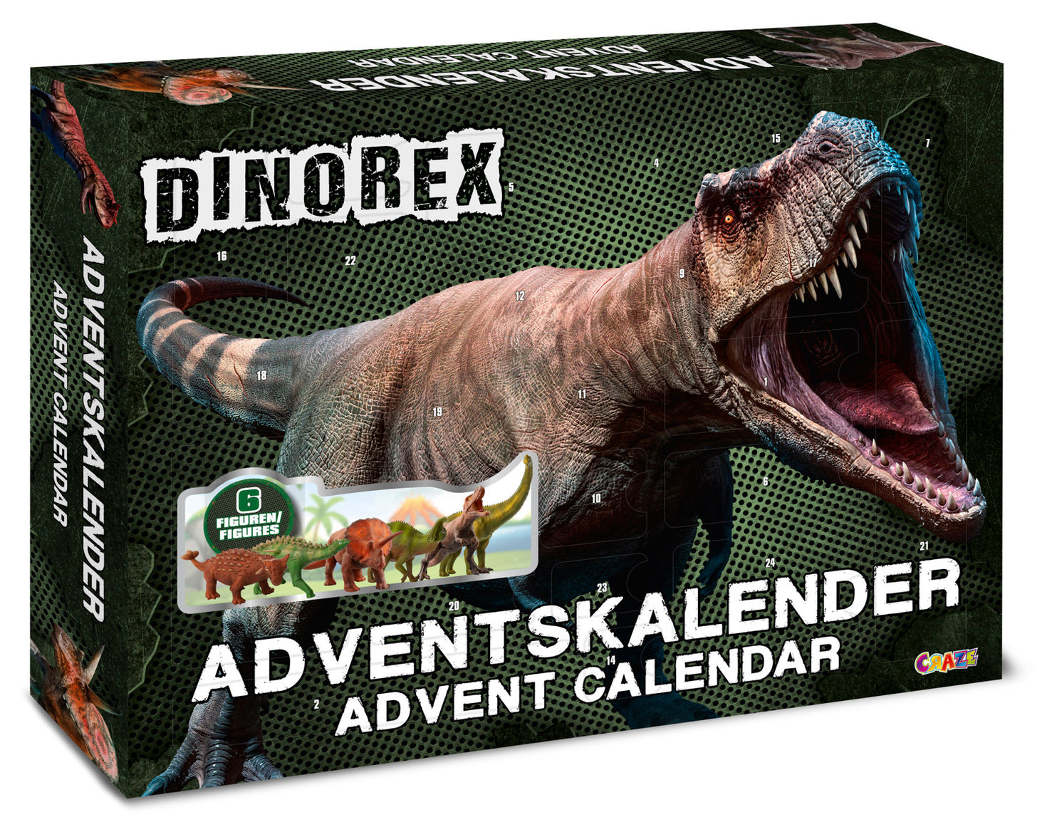 Craze Dinosaurier Adventskalender Dinorex - Kalender bestellen