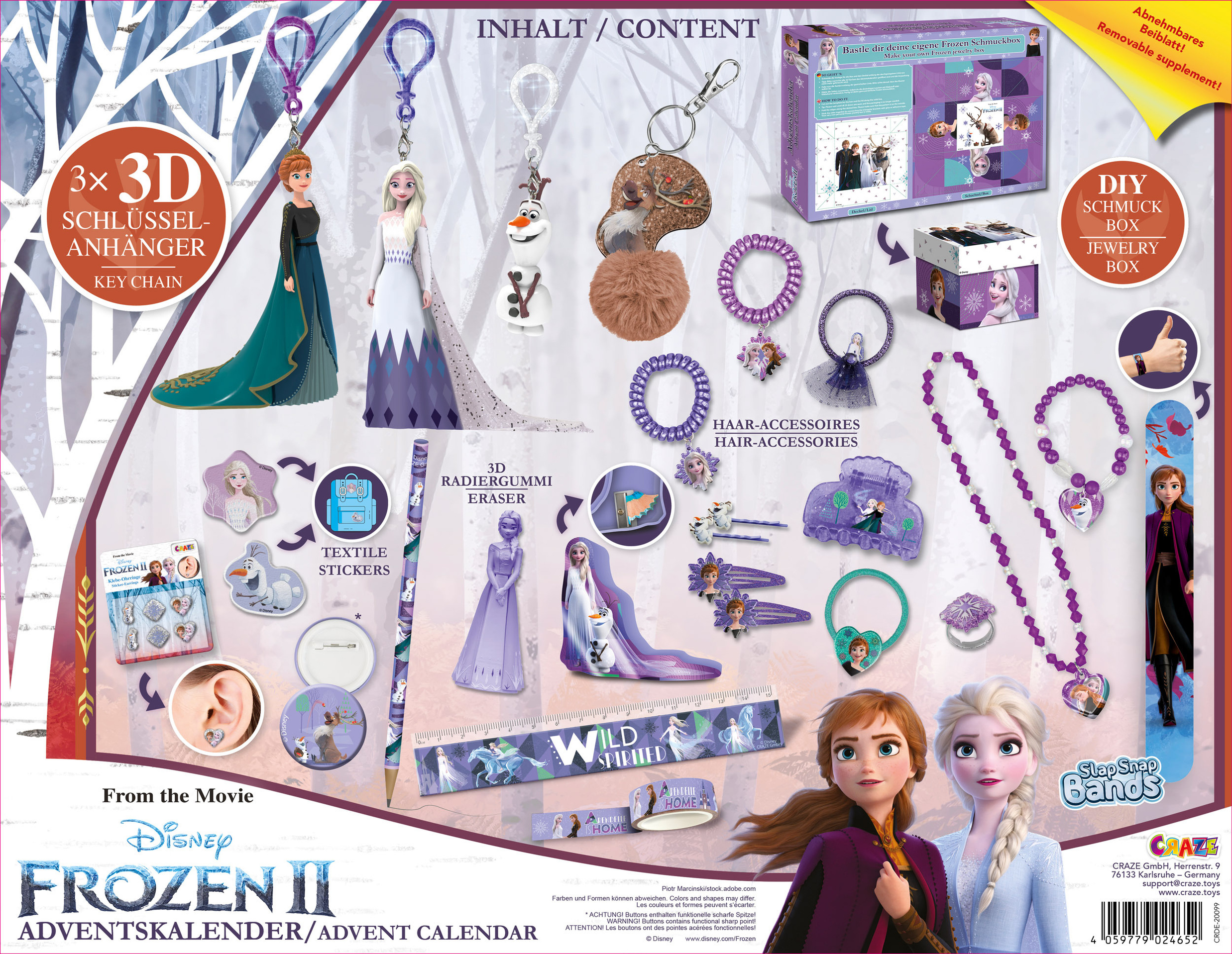 Craze Eiskonigin Adventskalender Frozen Ii Kalender Bestellen