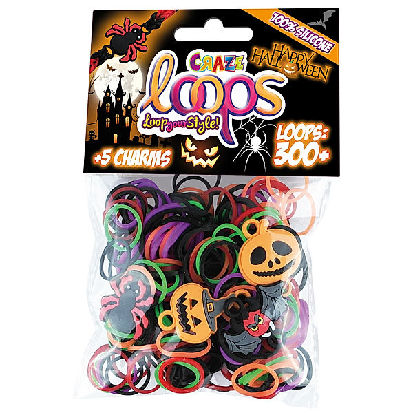 CRAZE Loops - Halloween, 300 Loops + 5 Charms