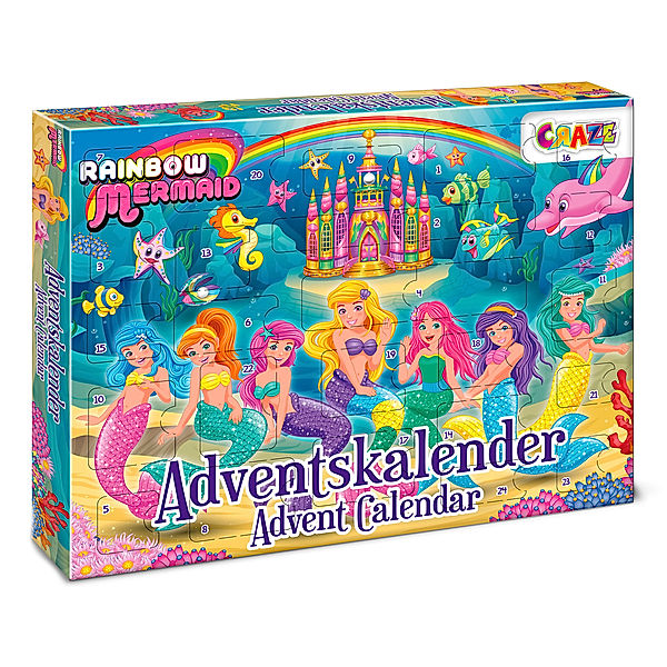 Craze Meerjungfrauen-Adventskalender Rainbow Mermaid 2021