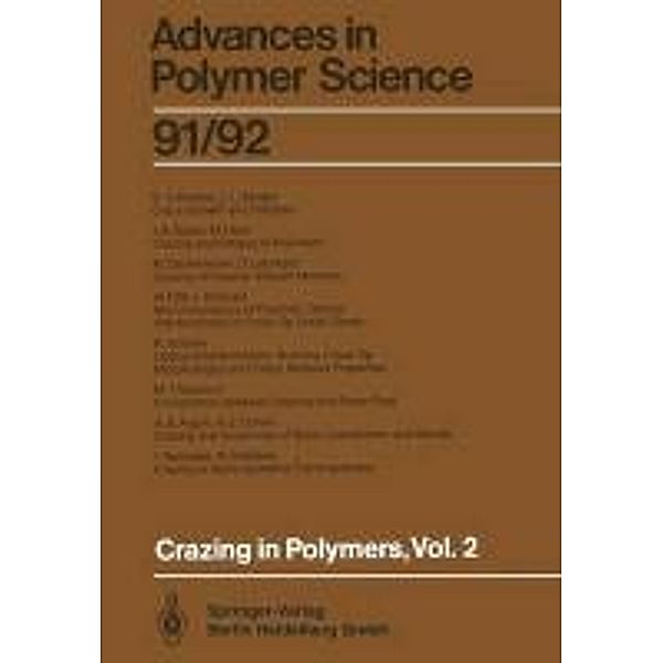 Crazing in Polymers Vol. 2